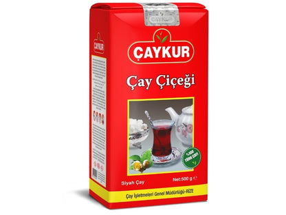 ÇAYKUR Cay Cicegi Turkish Black Tea, Tomurcuk Golden Buds Blend, Naturally Aromatic Loose Leaf, Bright Red Color 500gr / 17.6 Oz