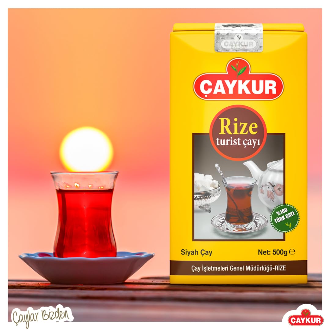 ÇAYKUR Rize Turist Black Tea, Authentic Turkish Loose Leaf Tea, Rich Aroma & Smooth Taste, Daily Rituals & Breakfast tea