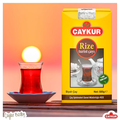 ÇAYKUR Rize Turist Black Tea, Authentic Turkish Loose Leaf Tea, Rich Aroma & Smooth Taste, Daily Rituals & Breakfast tea