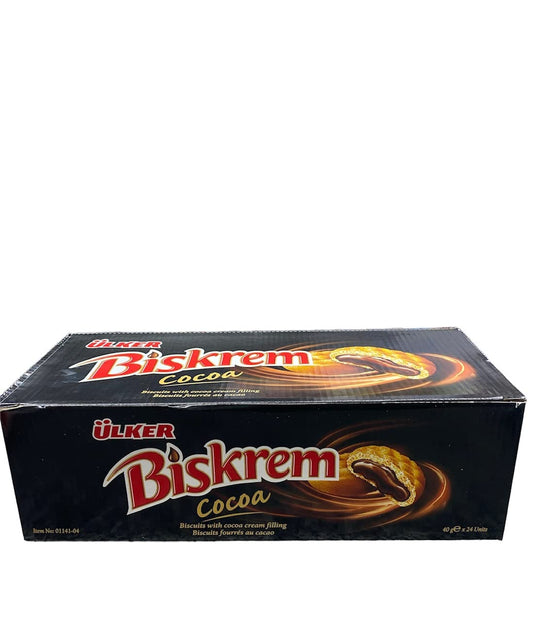 Biskrem Cocoa[Biscuits With Cocoa Cream Filling][Pack of 24]