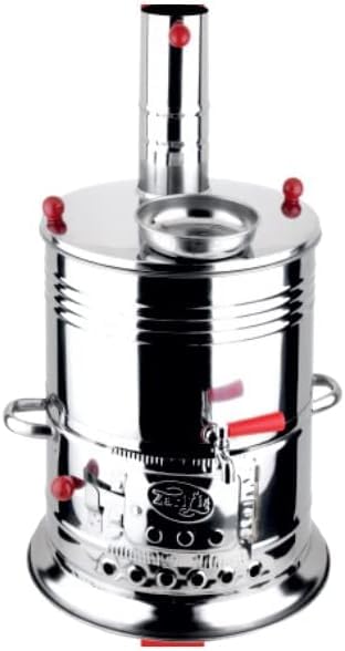 Samovar Boat Camping Tent Caravan Turkish Tea Kettle 8 Ltr / 270 oz Hot Water Heater Wood Stove & Camping Hiking Hunting BBQ & eco-friendly