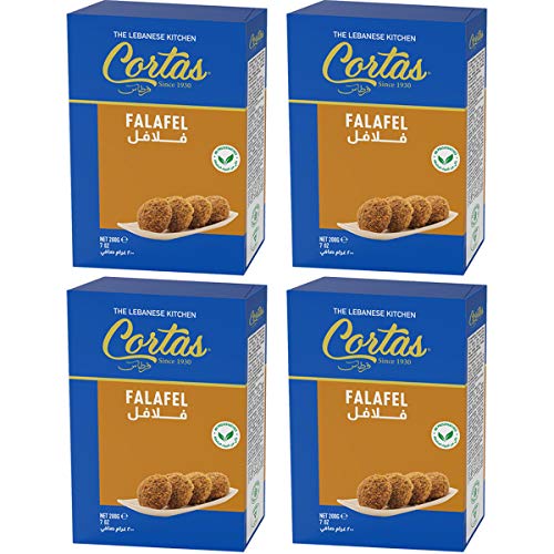 Cortas - Falafel Instant Mix, 7oz (200g), Product of Lebanon (Pack of 4)