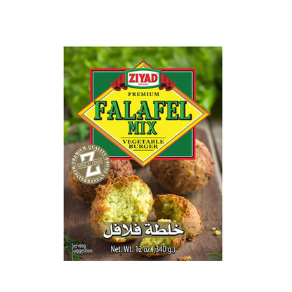 Ziyad Falafel Dry Mix, Gluten-Free, Vegan, Non-GMO, No Additives, No Preservatives, Great for Making Veggie Burgers and Snacks