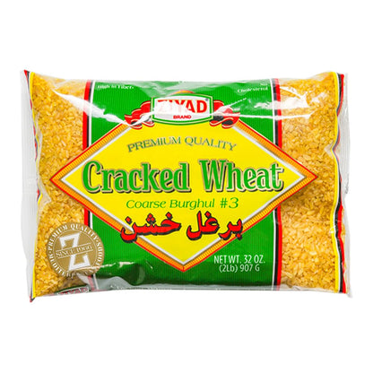 Ziyad Cracked Wheat Bulgur – Fiber-Rich Whole Grain, Nutty Flavor & Chewy Texture – Ideal for Tabbouleh, Kibbeh, Curries, Soups & Salads – Easy 30-Minute Prep, Vegan