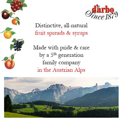 D’arbo All-Natural Sour Cherry Fruit Spread, 16 oz [Pack of 6] | Crafted Tradition | Pure Fruit Flavor No Artificial Preservatives—Ensuring a Naturally Sweet and Flavorful Spread.