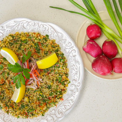 Ziyad Cracked Wheat Bulgur – Fiber-Rich Whole Grain, Nutty Flavor & Chewy Texture – Ideal for Tabbouleh, Kibbeh, Curries, Soups & Salads – Easy 30-Minute Prep, Vegan