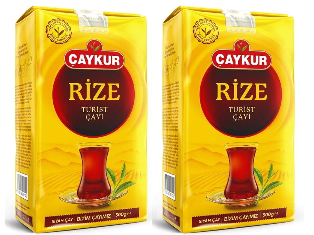 ÇAYKUR Rize Turist Black Tea, Authentic Turkish Loose Leaf Tea, Rich Aroma & Smooth Taste, Daily Rituals & Breakfast tea 500g / 17.6 Oz