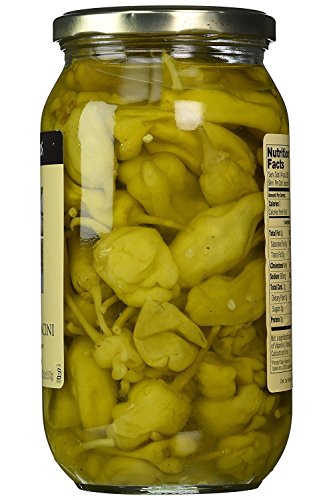 Krinos Imported Pepperoncini in Vinegar Brine, Bold Flavor, Crunchy, Ready to Eat – 1.14lb Jar