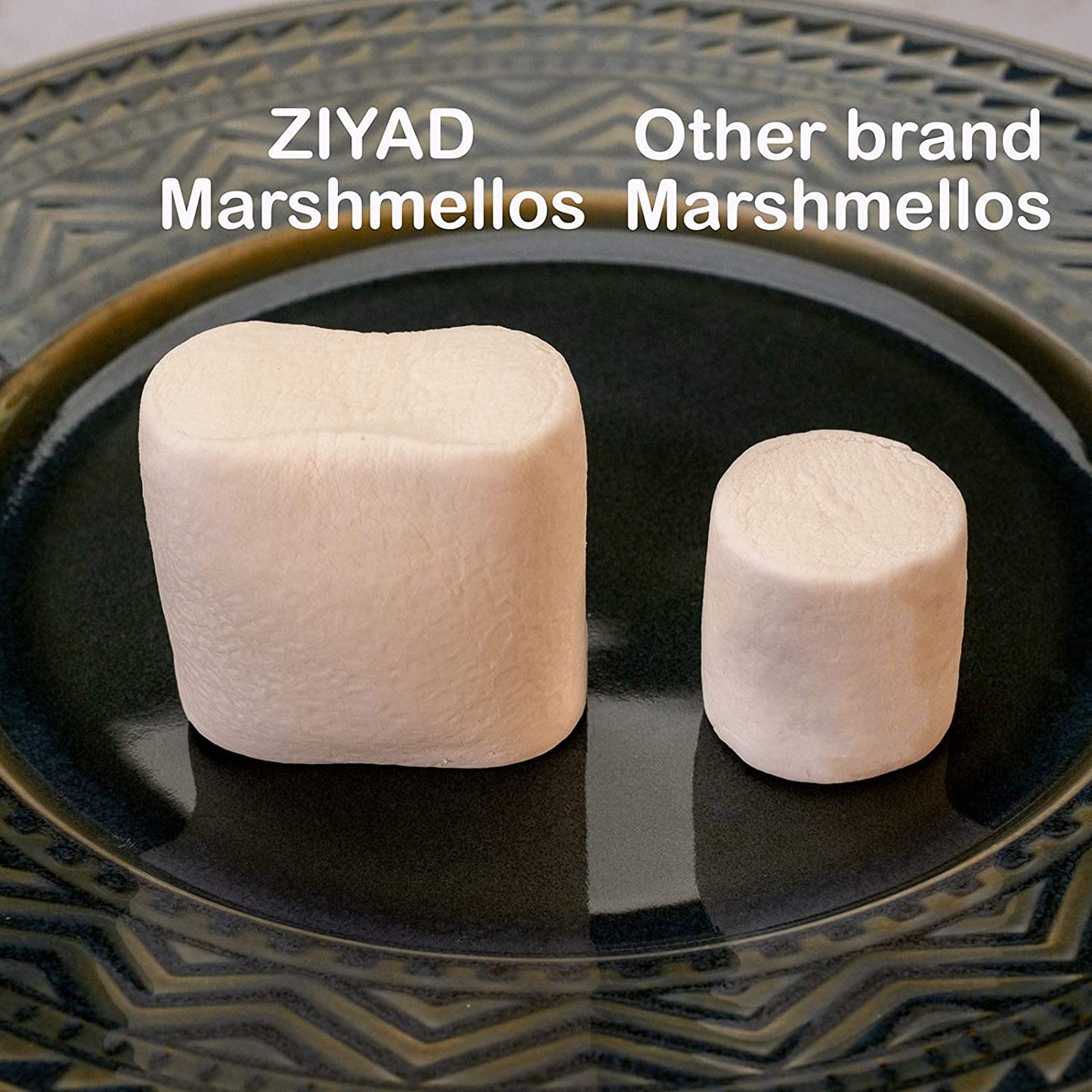 Ziyad Gourmet Halal Marshmallows, Pork-Free, Egg-Free, Dairy-Free, Gluten-Free, Perfect for Holidays and S’mores!