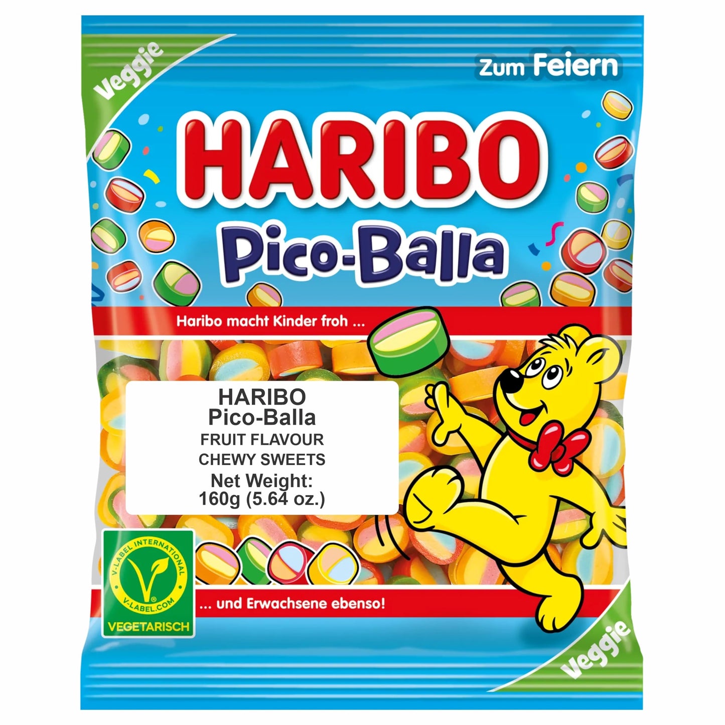 Haribo Pico-Balla Gummy Candy 4-Pack (4 x 160g)
