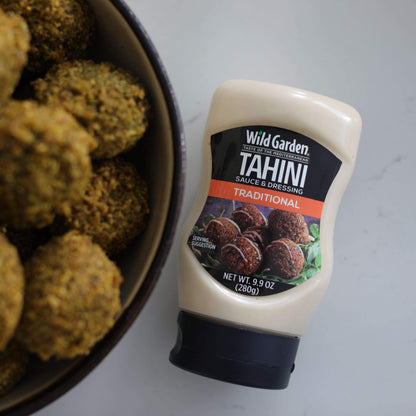 Wild Garden Tahini Sauce & Dressing, Traditional, 9.9 Ounce Easy Squeeze Bottle (Pack of 6)