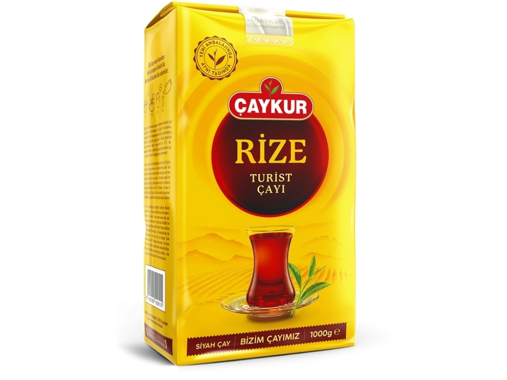 ÇAYKUR Rize Turist Black Tea, Authentic Turkish Loose Leaf Tea, Rich Aroma & Smooth Taste, Daily Rituals & Breakfast tea 500g / 17.6 Oz