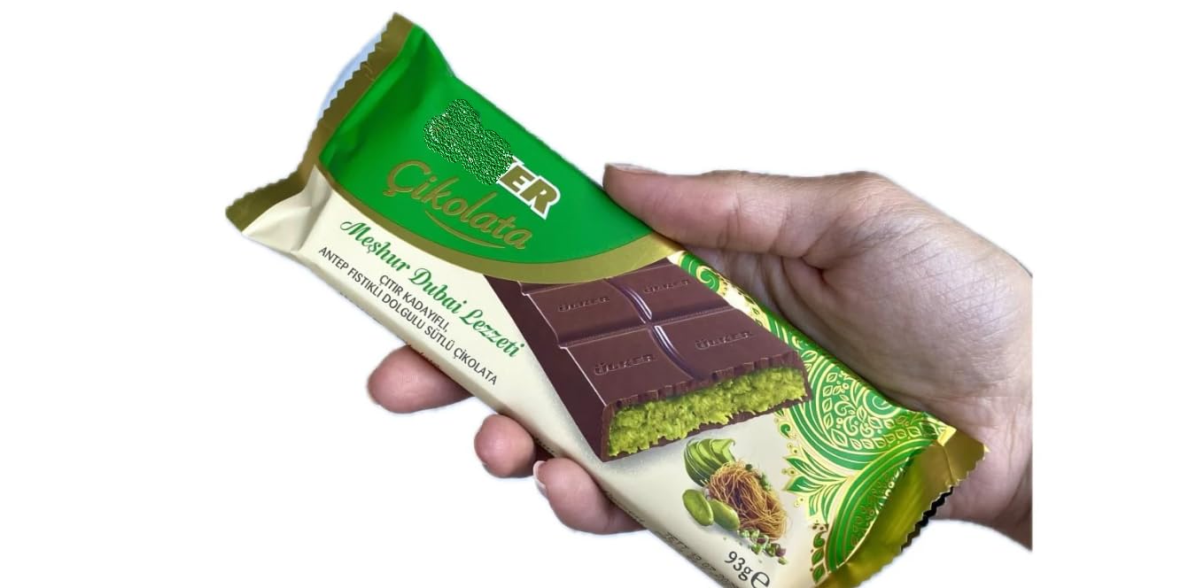 Dubai Chocolate - Milk Chocolate With Pistachio, 93 gram 3.2 oz