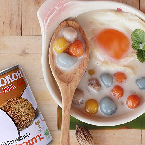 Chaokoh Coconut Milk 24 Pack - Creamy Non Dairy Milk, No Preservatives or Artificial Flavors, Canned Coconut Milk (13.5 Oz per Can)