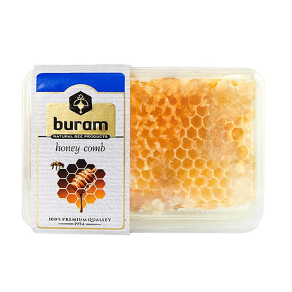 Buram Gourmet Raw Honeycomb | All-Natural | Pure Unfiltered | Edible Wax | No Additives, No Preservatives | Harvested from Turkish Mountains |