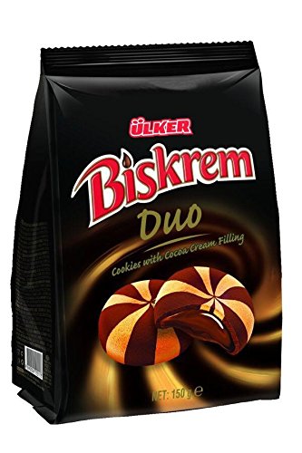 Biskrem Duo Cookies, Cocoa Cream Filled Cookie