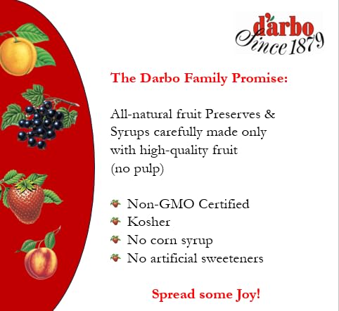 D’arbo All-Natural Sour Cherry Fruit Spread, 16 oz [Pack of 6] | Crafted Tradition | Pure Fruit Flavor No Artificial Preservatives—Ensuring a Naturally Sweet and Flavorful Spread.