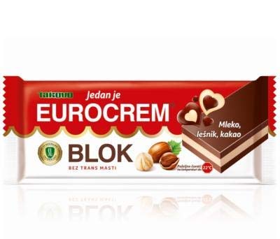 Eurocrem Block Chocolate 100g each 6 Pack