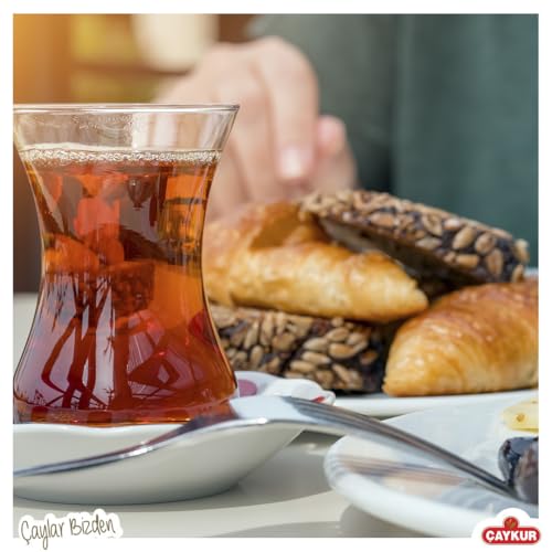 ÇAYKUR Cay Cicegi Turkish Black Tea, Tomurcuk Golden Buds Blend, Naturally Aromatic Loose Leaf, Bright Red Color 500gr / 17.6 Oz (Pack of 3)