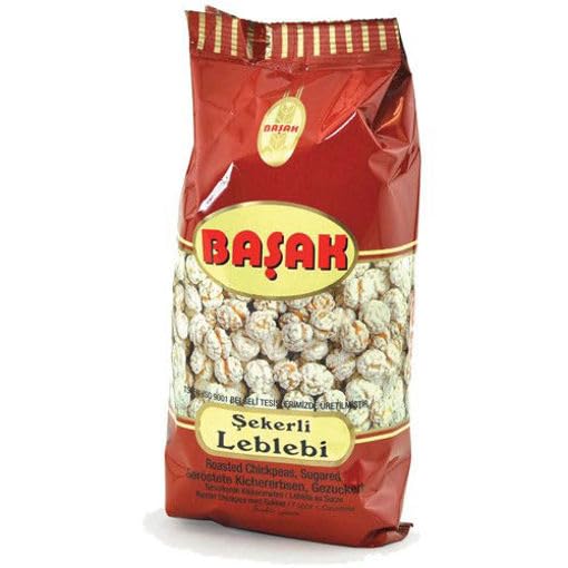 Basak Roasted Chickpeas,Sugared 10.5oz (Sekerli Leblebi 300 g)