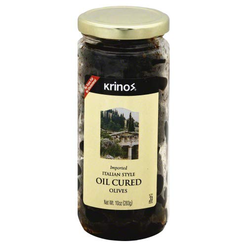 Krinos Olives, Italian Style Oil Cured, 10 Ounce (pack of 3)3