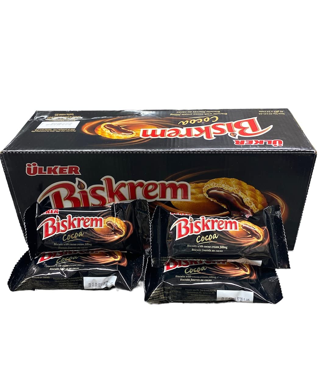 Biskrem Cocoa[Biscuits With Cocoa Cream Filling][Pack of 24]
