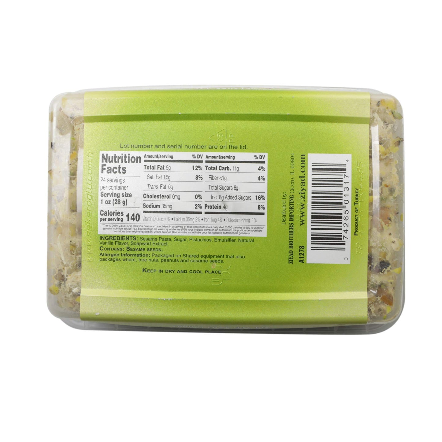 Ziyad Traditional Mediterranean Fudge Halva
