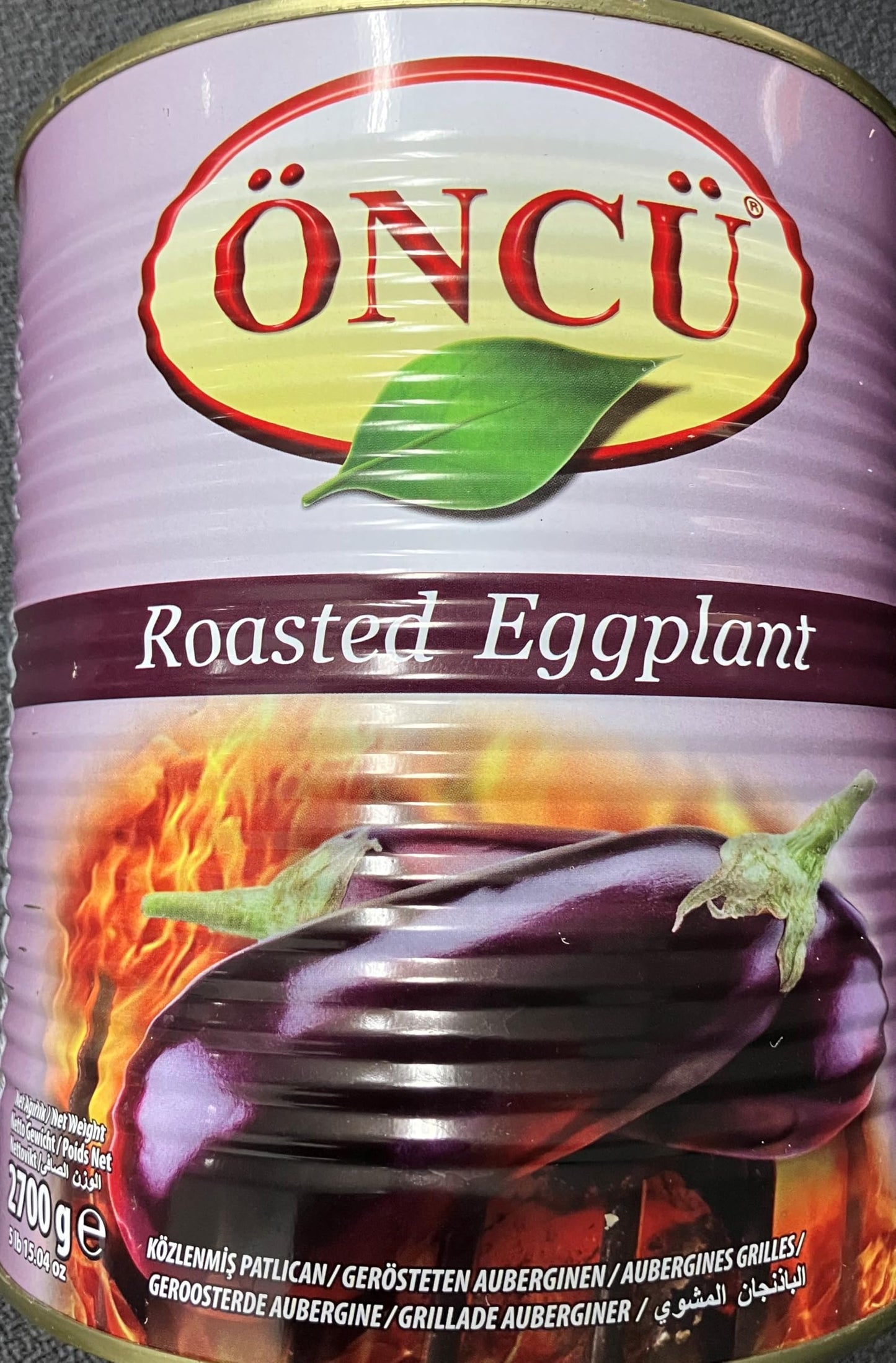 Oncu Roasted Eggplant 5lb15oz Ready-to-Eat Vegan Smokey Flavour Superb Dip Spread Perfect for Baba Ganoush