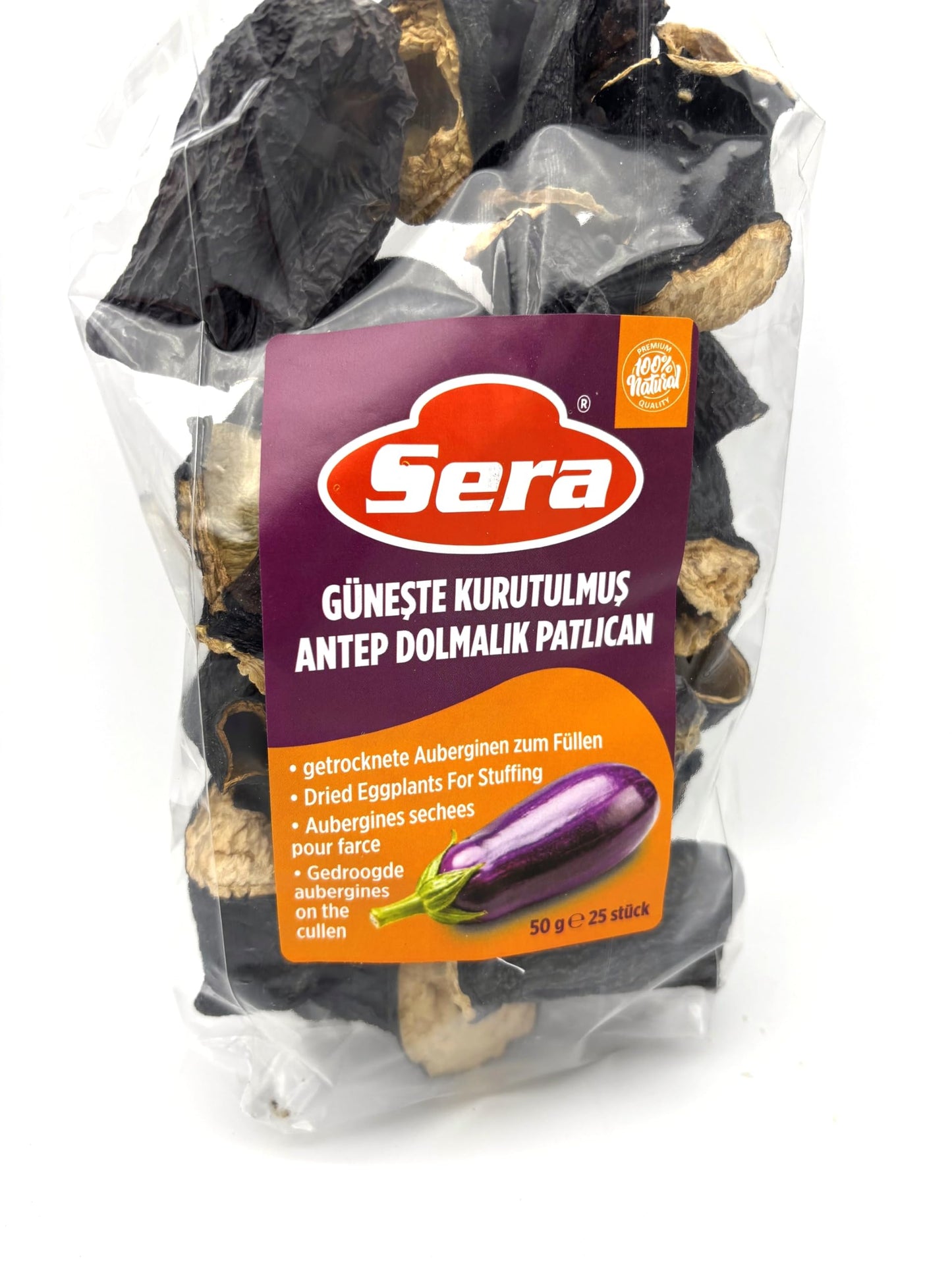 Seraa Dried Eggplants - Kurutulmuş Patlıcan 25pcs