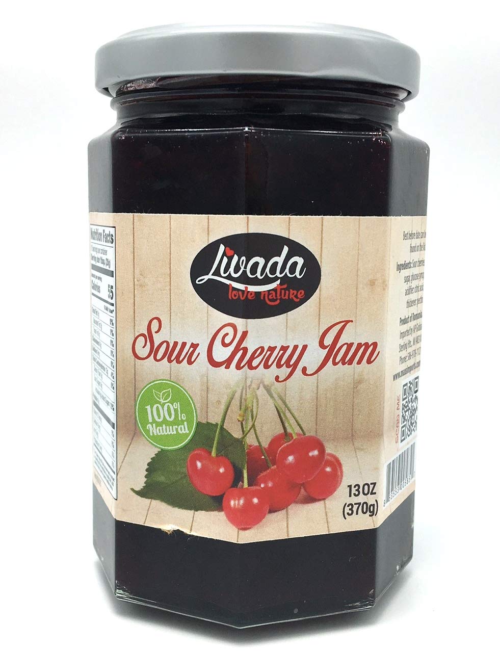 Livada Sour Cherry Jam 13oz (370g) (3)