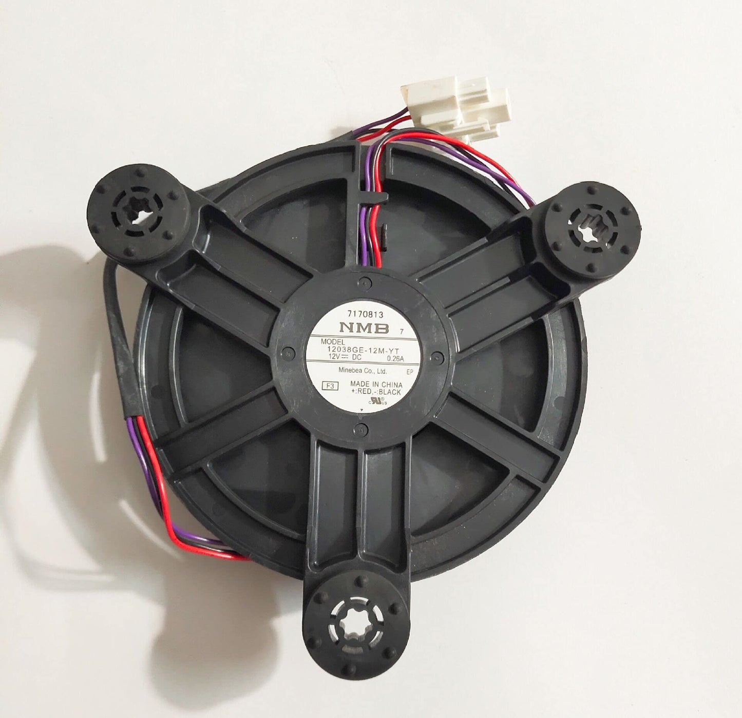 for 12038GE-12M-YT DC12V 0.26A Refrigerator Cooling Fan