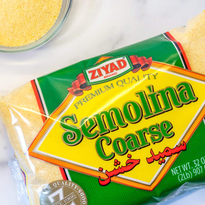 Ziyad Semolina Wheat, Smeed, Semolina Flour, Perfect for Stews, Soups, Gravy, Baking Breads, Biscuits, Pizza Crust with Low Fat, High Protein, High Fiber