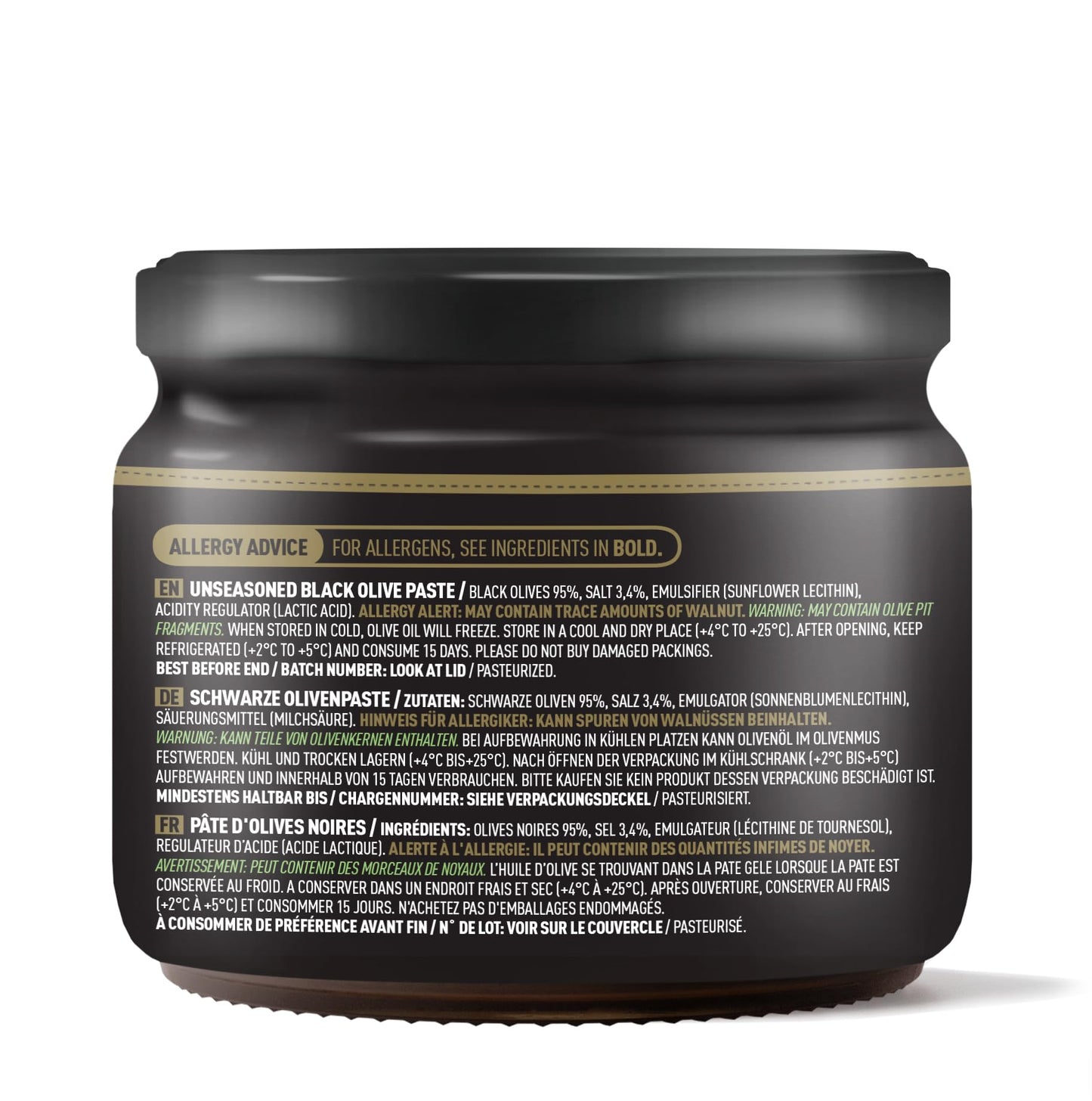 Marmarabirlik, Black Olives Spread, Turkish Olive Paste & Tapenade, Gourmet Mediterranean Flavor, Sandwiches, Crackers, Appetizer, Dips & Salads, Vegan, Kosher, Halal