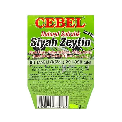 Cebel - Turkish Black Olives, 24.6oz (700g) S