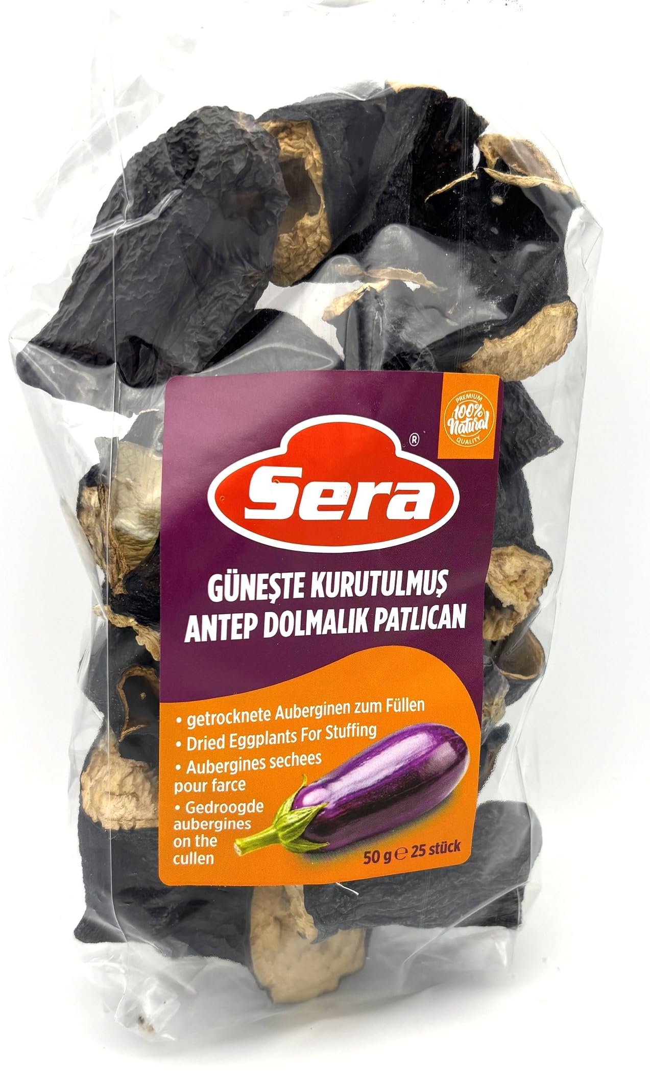 Seraa Dried Eggplants - Kurutulmuş Patlıcan 25pcs