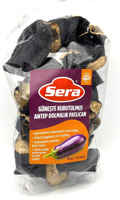 Seraa Dried Eggplants - Kurutulmuş Patlıcan 25pcs