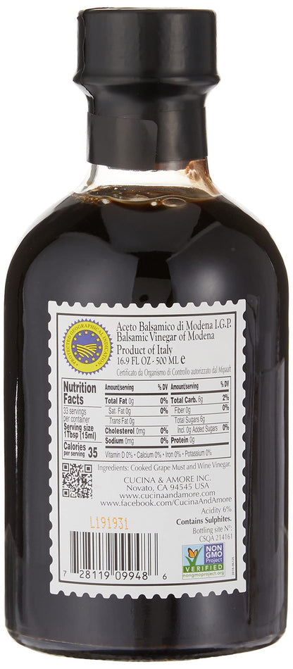 Cucina & Amore Balsamic Vinegar of Modena - 16.9 fl oz
