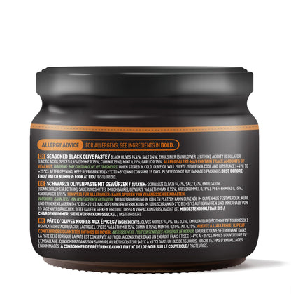 Marmarabirlik, Black Olives Spread Spicy, Turkish Olive Paste & Tapenade, Gourmet Mediterranean Flavor, Sandwiches, Crackers, Appetizer, Dips & Salads, Vegan, Kosher, Halal