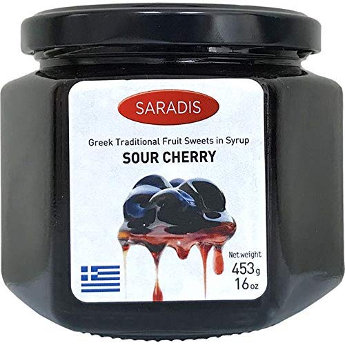 Sour Cherry Preserve (sarantis) 16oz - PACK OF 3