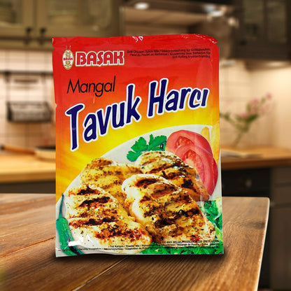 Basak Turkish Style Grilled Chicken Seasoning Tavuk Harci 2.1 Oz (60g) - Species and Condiments - Turkey (4 Pack)