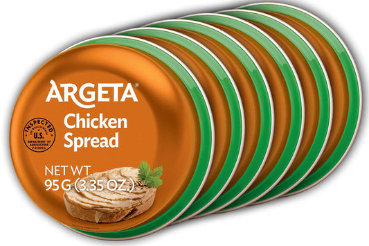 Argeta Pate Spread, Chicken, 3.35oz (6 PACK) - 4 SET