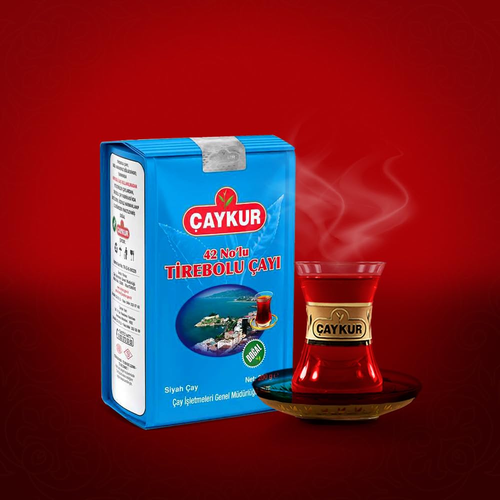 ÇAYKUR Tirebolu 42 Turkish Black Tea, Loose Leaf, Strong Aromatic Flavor, Premium Traditional Breakfast Tea