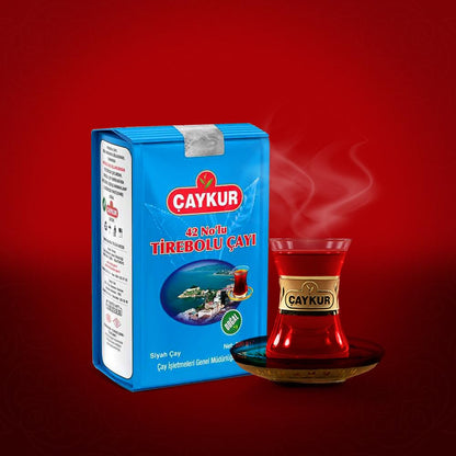 ÇAYKUR Tirebolu 42 Turkish Black Tea, Loose Leaf, Strong Aromatic Flavor, Premium Traditional Breakfast Tea