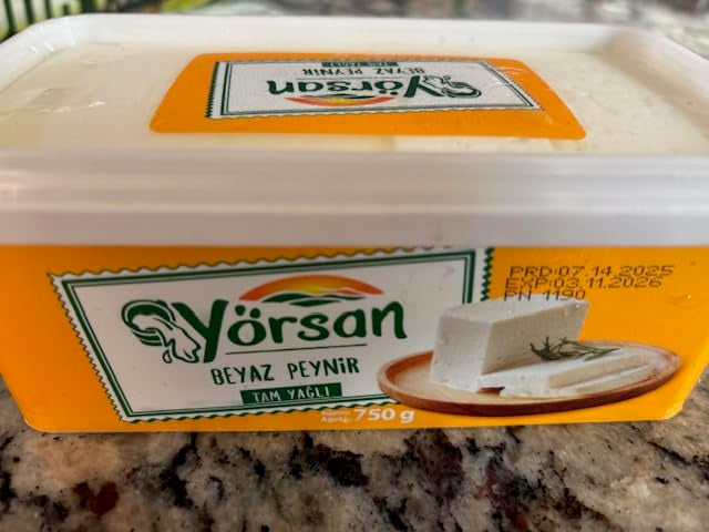 Yorsan Whole Fat Classic Feta Cheese 26.4 oz (Yorsan Tam Yagli Beyaz Peynir 750g)