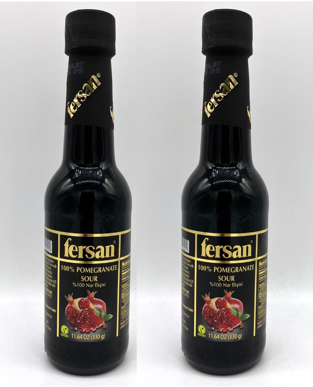 Fersann%100 Pomagranete Sour SET of 2 Nar Eksisi 11.6oz (330g -Glass Bottle)