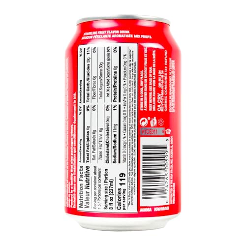 Vimto Sparkling Fruit Flavored Drink, Flavored with Natural Extracts of Blackcherry, Rasberry Juice and Herbs