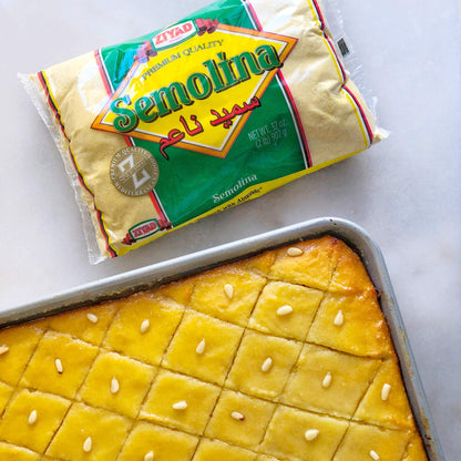 Ziyad Semolina Wheat, Smeed, Semolina Flour, Perfect for Stews, Soups, Gravy, Baking Breads, Biscuits, Pizza Crust with Low Fat, High Protein, High Fiber