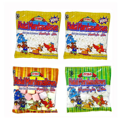 Ziyad Gourmet Halal Marshmallows, Pork-Free, Egg-Free, Dairy-Free, Gluten-Free, Perfect for Holidays and S’mores!