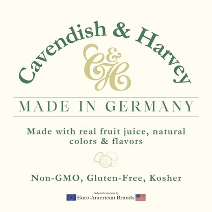 Cavendish & Harvey | Fruity Orange Hard Candy Drops | 7 Ounce Tin - Pack of 9