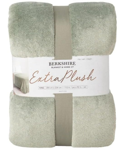 Berkshire Blanket & Home Co. Extra Plush |King | 284 cm x 234 cm |112 in. x 92 in. |Sage Green